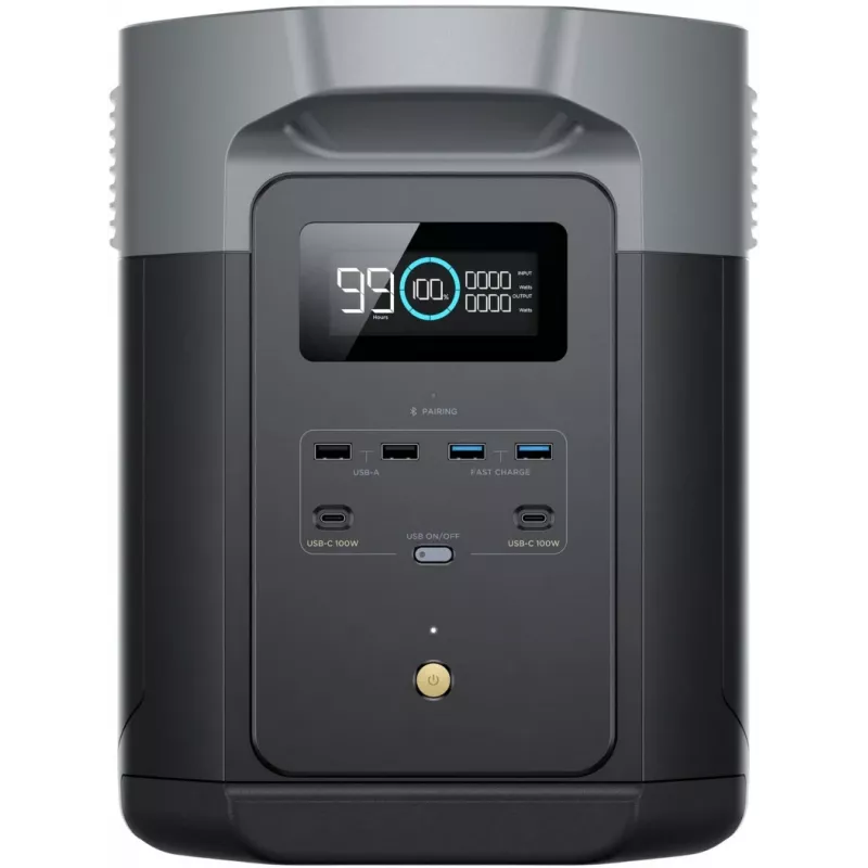 Przenośna stacja zasilająca EcoFlow DELTA 2 Max litowo-żelazowo-fosforanowa (LiFePO4) 2400 W 23 kg