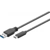Wentronic Goobay USB 3.0 SuperSpeed Kabel > USB-C™, Czarny, 2 m - USB 3.0 Wtyk (Typ A) > Wtyk USB-C (71221)