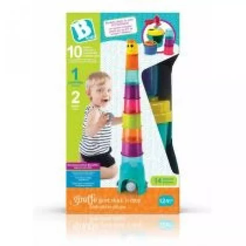 Wielofunkcyjna Wieża Żyrafa XL B-kids model 1164702NN, wysokość 120 cm, wieża do zabawy i aktywności