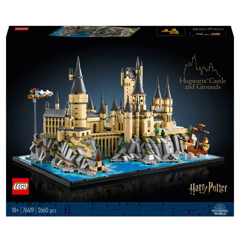 LEGO 76419 Harry Potter Zamek i tereny Hogwartu Duży zestaw dla dorosłych zawierający kultowe miejsca: Wielką Salę Komnatę Tajemnic i więcej Walentynki