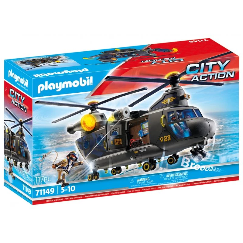 Zestaw zabawkowy Playmobil City Action 71149 z policją i pojazdami