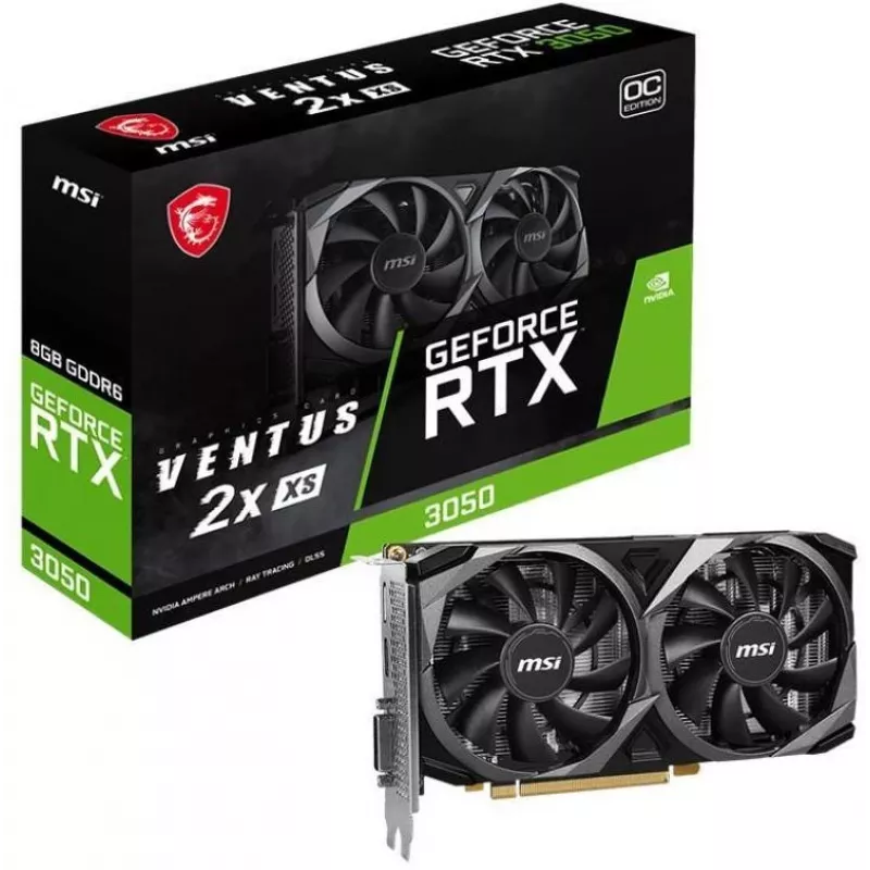 MSI VENTUS GEFORCE RTX 3050 2X XS 8G OC karta graficzna NVIDIA 8 GB GDDR6