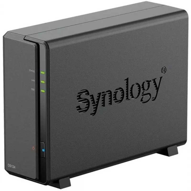 Synology DiskStation DS124 NAS/serwer pamięci masowej Desktop Ethernet LAN Czarny RTD1619B