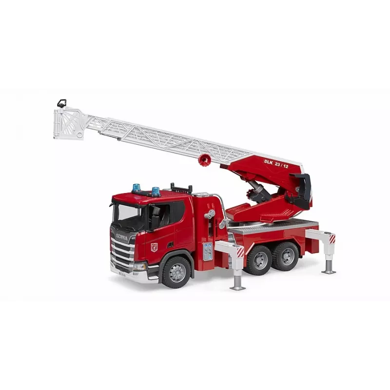 Wóz strażacki BRUDER Scania Super 560R czerwono-biały plastik 3+