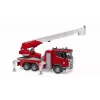 Wóz strażacki BRUDER Scania Super 560R czerwono-biały plastik 3+