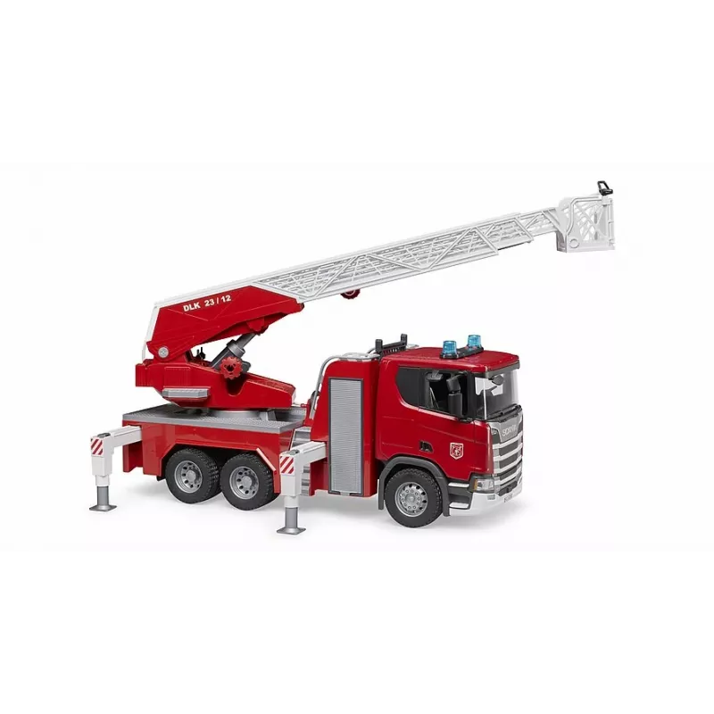 Wóz strażacki BRUDER Scania Super 560R czerwono-biały plastik 3+