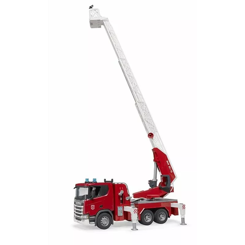 Wóz strażacki BRUDER Scania Super 560R czerwono-biały plastik 3+
