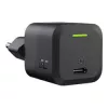 Ładowarka do urządzeń mobilnych zielony Cell CHARGC06, USB-C 33W, Quick Charge 3.0, wejście AC 100–240V, czarna