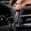 Uchwyt samochodowy USAMS na telefon 4.7-7 cali, uniwersalny stojak samochodowy, inteligentny uchwyt grawitacyjny, montaż na kratkę nawiewu, wsparcie GPS dla iPhone Xiaomi Samsung