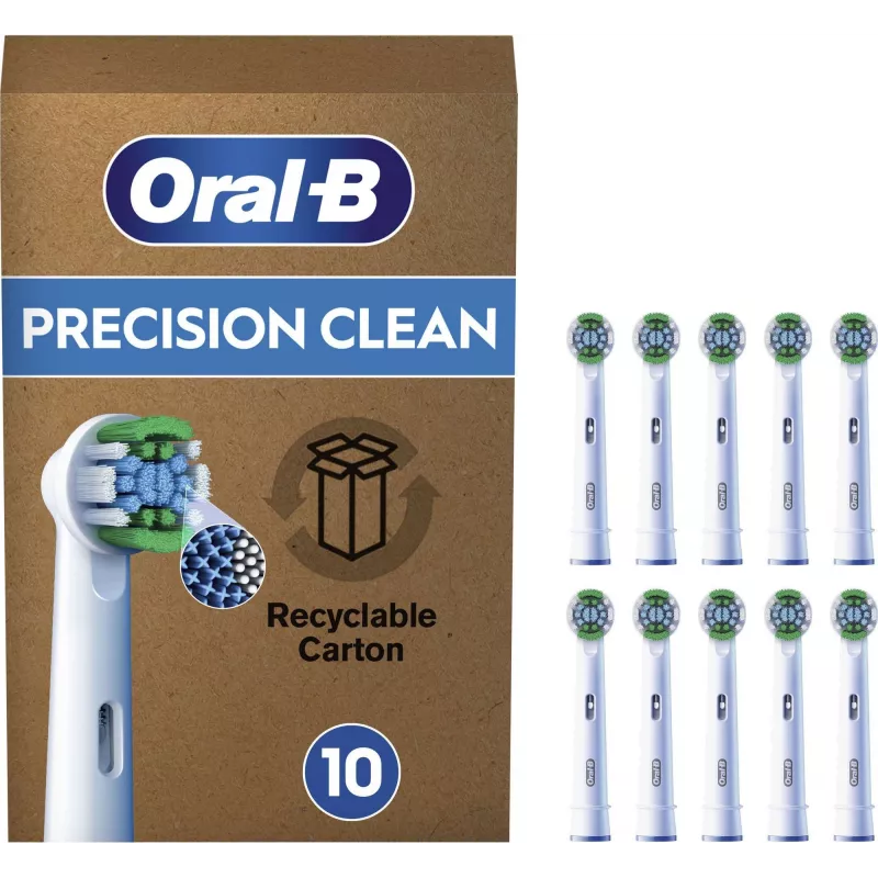 Zapasowe główki szczoteczki BRAUN Oral‑B Pro Precision Clean, opakowanie 10 szt.