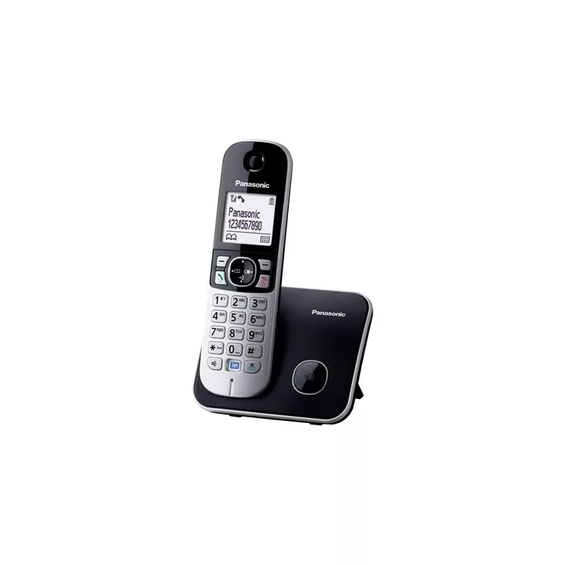 Telefon DECT Panasonic KX-TG6811 z identyfikacją rozmówcy, czarny