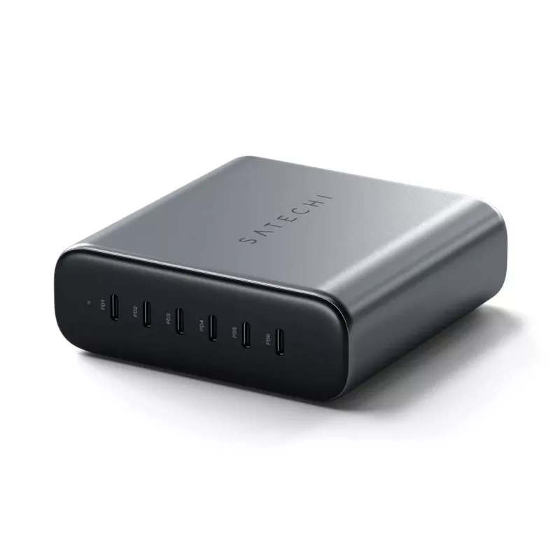 Ładowarka wewnętrzna Satechi ST-C200GM-EU uniwersalna szara 6 portów USB Type-C