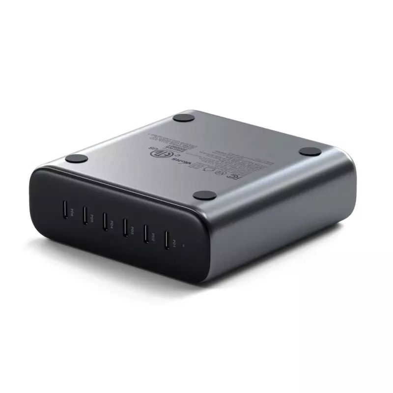 Ładowarka wewnętrzna Satechi ST-C200GM-EU uniwersalna szara 6 portów USB Type-C