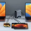 Ładowarka wewnętrzna Satechi ST-C200GM-EU uniwersalna szara 6 portów USB Type-C