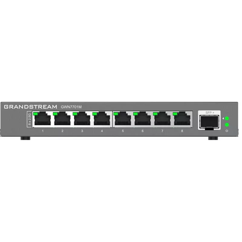 Grandstream Networks GWN7701M przełącznik sieciowy Niezarządzalny 2.5G Ethernet (100/1000/2500) Czarny