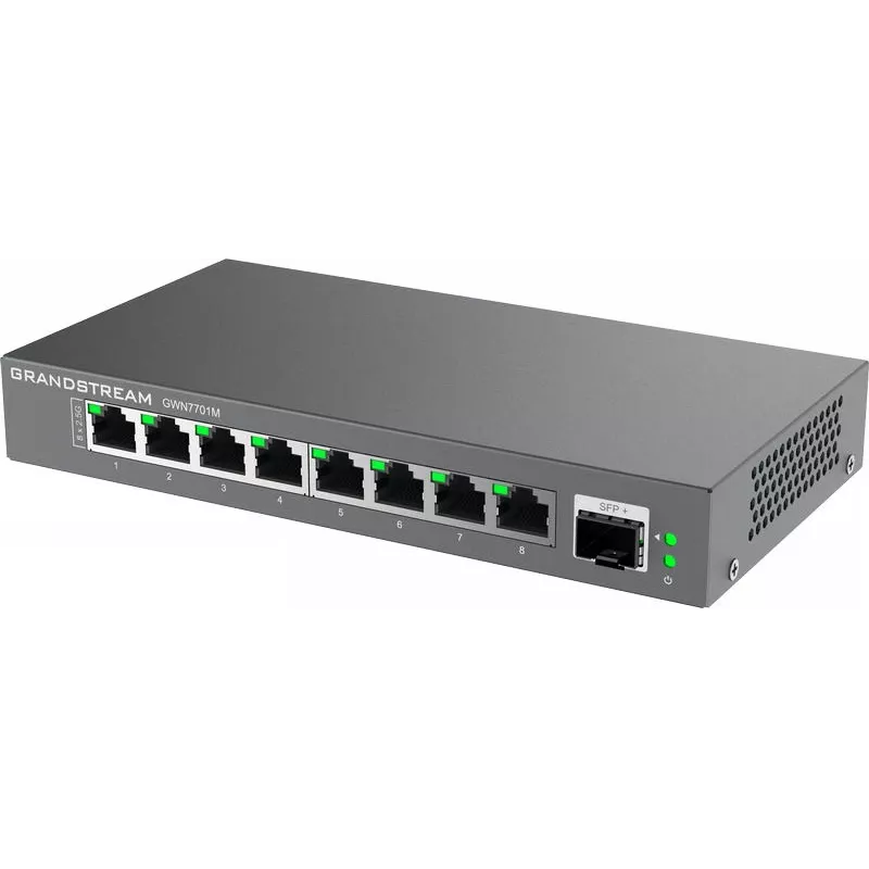 Grandstream Networks GWN7701M przełącznik sieciowy Niezarządzalny 2.5G Ethernet (100/1000/2500) Czarny