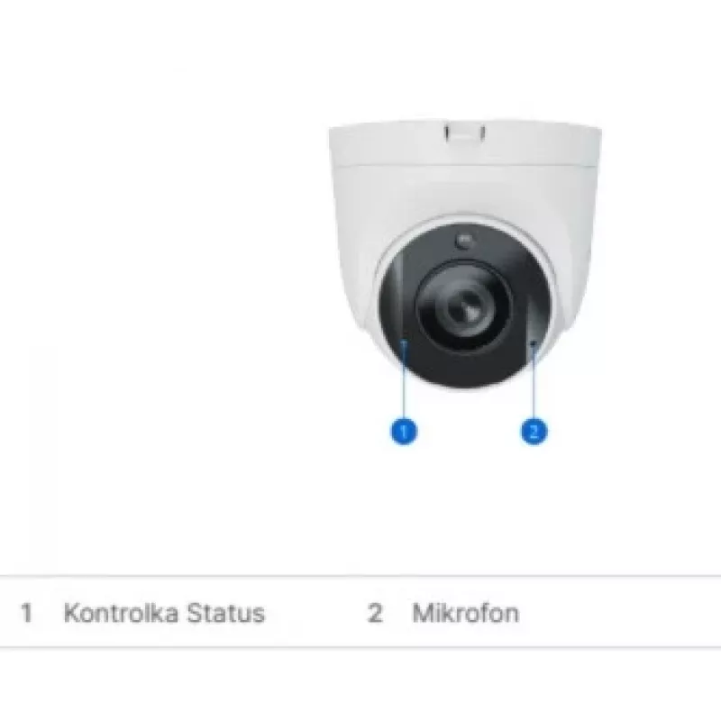 Kamera bezpieczeństwa Synology TC500, obrotowa kamera IP, do użytku wewnątrz i na zewnątrz, 2880 x 1620 pikseli, sufit
