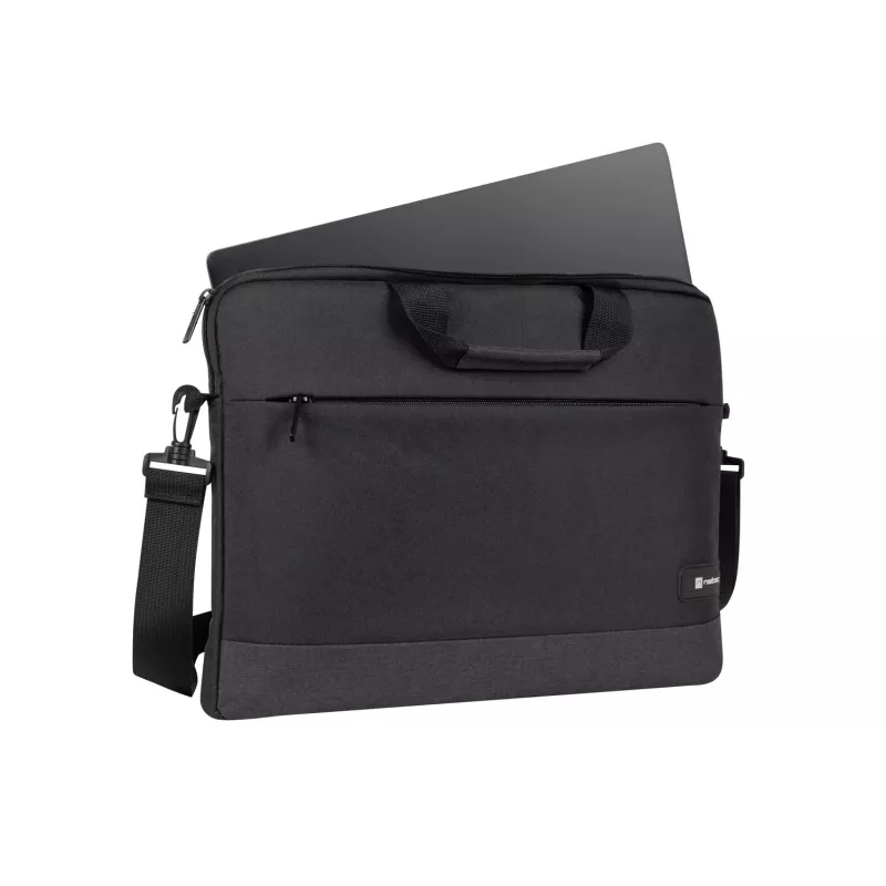 Torba na ramię NATEC Goa na laptopy 39,6 cm (15,6 cala), poliester, 1 komora, pasek na ramię, czarna