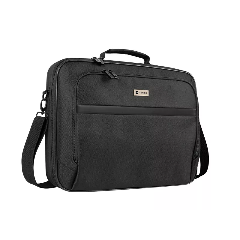 Teczka NATEC Boxer Lite 39,6 cm (15,6 cala) – poliester, 2 komory, pasek na ramię, 410×305×65 mm, 750 g