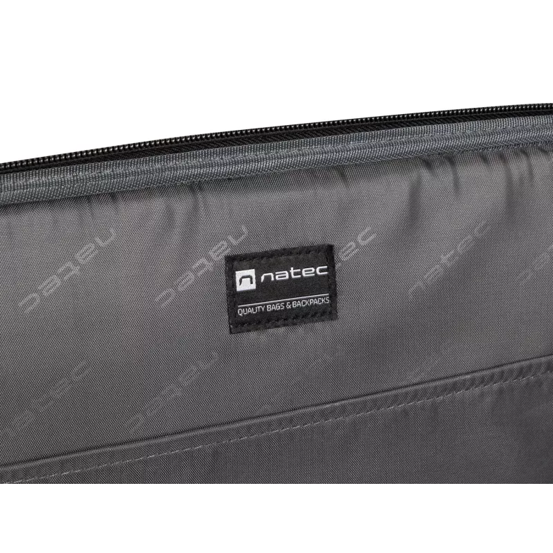 Teczka NATEC Boxer Lite 39,6 cm (15,6 cala) – poliester, 2 komory, pasek na ramię, 410×305×65 mm, 750 g