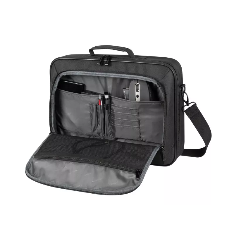 Teczka NATEC Boxer Lite 39,6 cm (15,6 cala) – poliester, 2 komory, pasek na ramię, 410×305×65 mm, 750 g