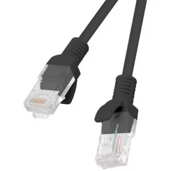 Kabel sieciowy LANBERG PCU5-20CC-0025-BK RJ-45 Cat5e 0,25 m czarny, U/UTP, CCA, AWG26