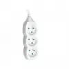 Przedłużacz Tracer PowerCord, 3 gniazda, 3 m, biały