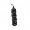 Przedłużacz Tracer PowerCord, 4 gniazda, 3 m, czarny