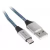 Kabel Tracer TRAKBK46266 USB 2.0 1 m USB C USB A Czarny Niebieski Srebrny