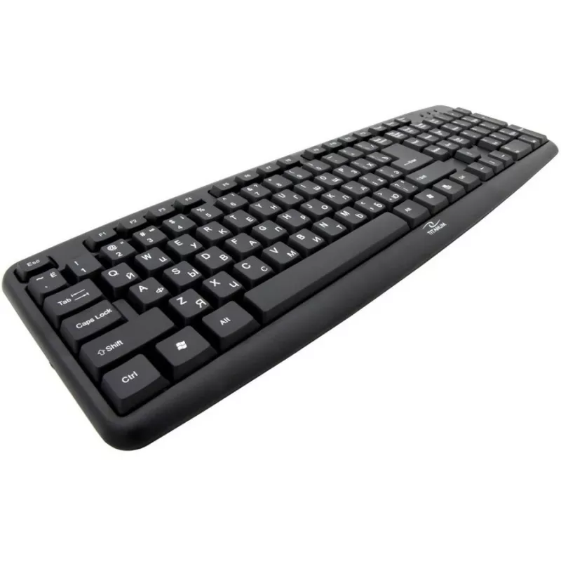 Klawiatura Esperanza TKR101 Office USB QWERTY angielski, rosyjski Czarny