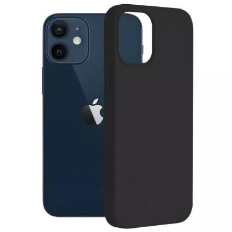 Matowe Silikonowe Etui 3mk do iPhone 13 Czarny