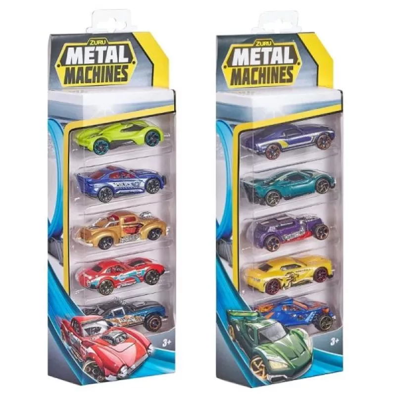 Zuru Metal Machines zestaw 5 samochodzików metalowych 1:64, seria 2, mix wzorów