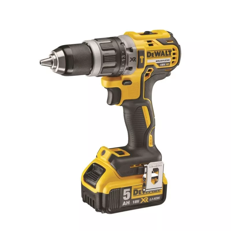 Wiertarko-wkrętarka akumulatorowa DeWALT DCD796P2 18V Li-Ion 5Ah, uchwyt bezkluczykowy 13 mm, 2 biegi, 1,8 kg