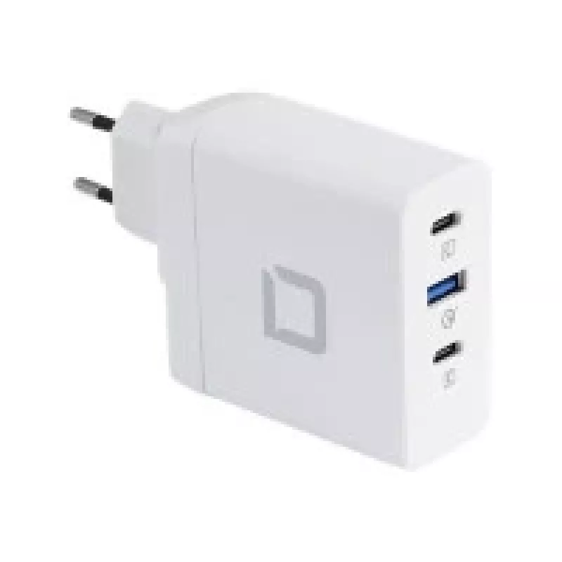 Ładowarka DICOTA D31983 do urządzeń mobilnych i laptopów, biała, szybkie ładowanie AC