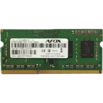 SO-DIMM DDR3 Laptop Memory AFOX 8GB 1333MHz 1.35V Single Channel 1x8GB