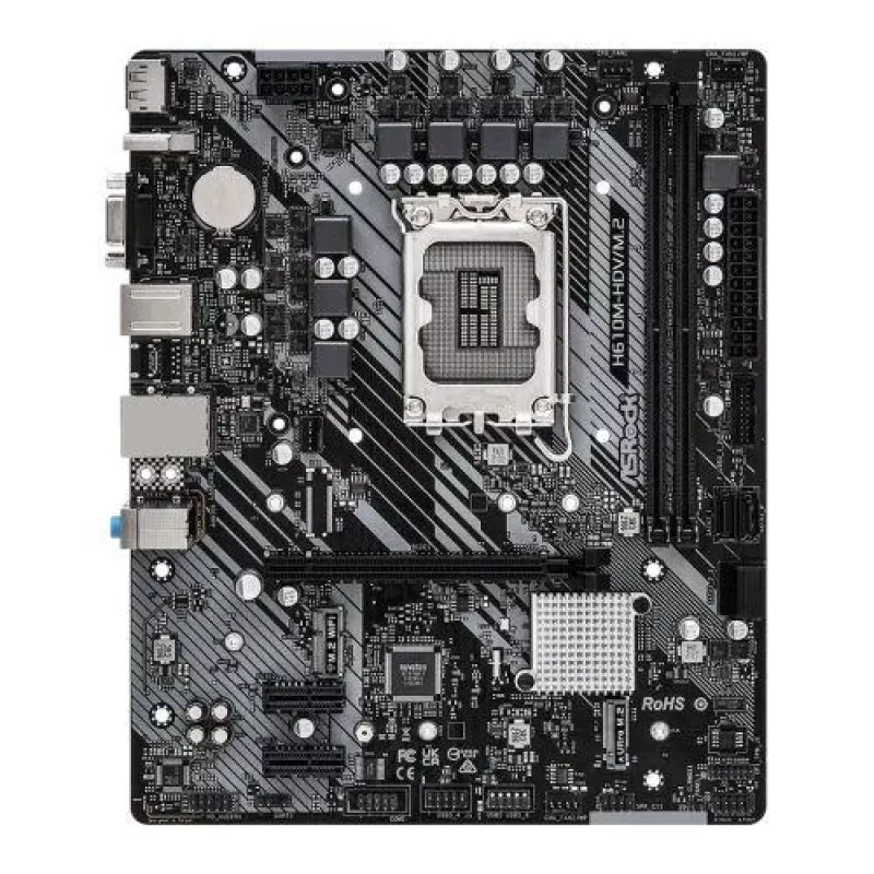 ASRock H610M-HDV/M.2 R2.0 LGA1700 DDR4 Micro-ATX Motherboard
