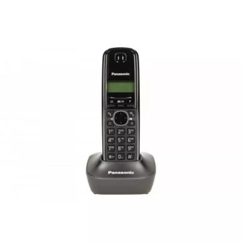 Telefon DECT Panasonic KX-TG1611, czarny, 1,9 GHz, wyświetlacz 1,25 cala, czas rozmowy do 15 h, książka telefoniczna na 50 kontaktów