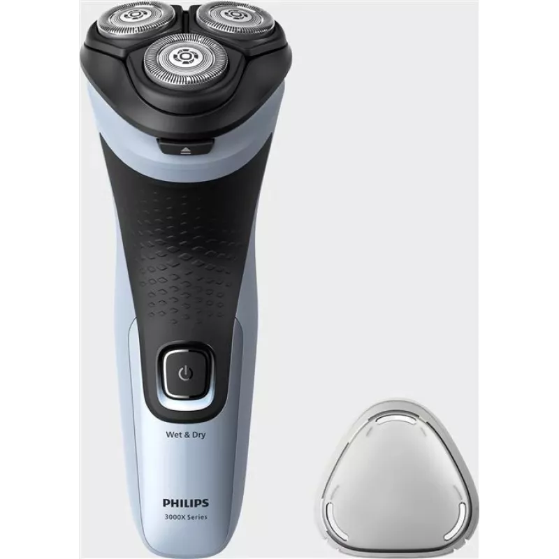 Golarka elektryczna rotacyjna Philips 3000X Series X3003/00 — 3-głowicowa, mokra i sucha, akumulator NiMH, 40 min pracy