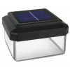 Lampa solarna LED ogrodowa GB128 na słupek, czarna - zielony niebieski