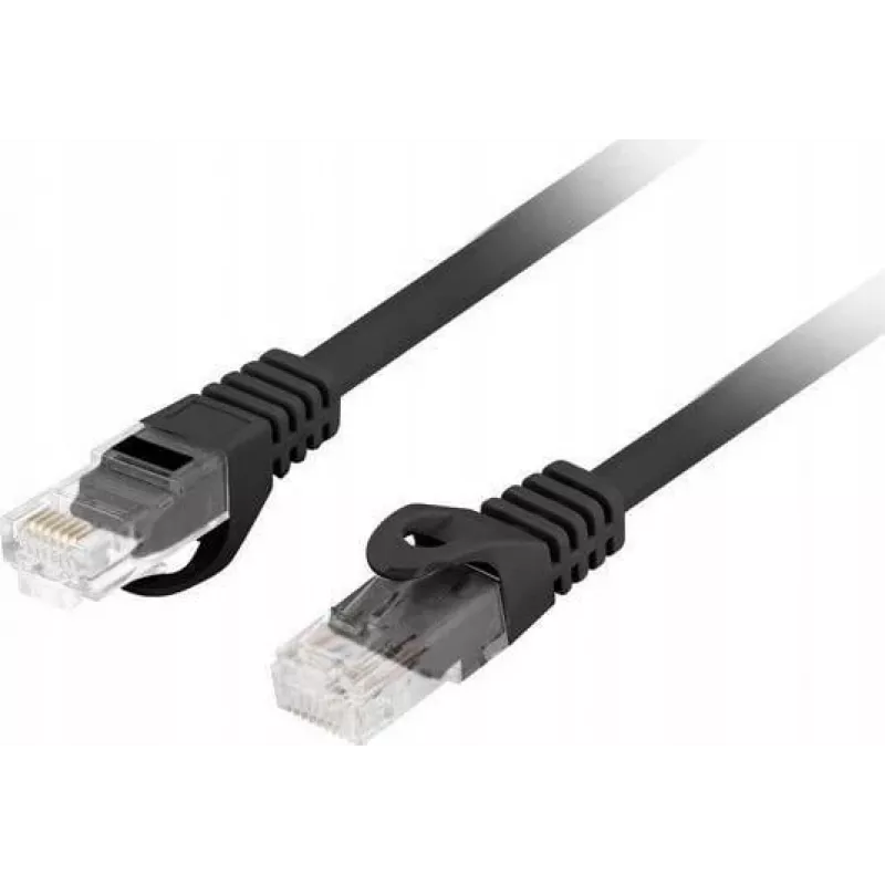 Kabel sieciowy LANBERG PCU6-10CU-0025-BK Cat6 F/UTP RJ-45 0,25 m Czarny