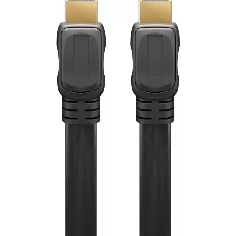 Goobay | Płaski kabel HDMI High Speed z Ethernetem | 61279 | HDMI męski (typ A) | HDMI (typ A) | HDMI do HDMI | 2 m