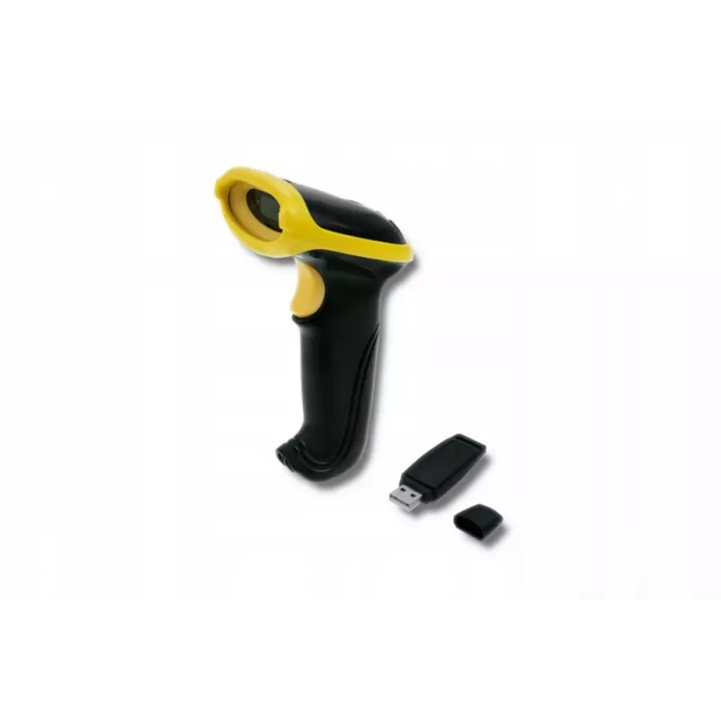 Qoltec 50862 Bezprzewodowy Laserowy Skaner Kodów Kreskowych 1D | 2,4 GHz