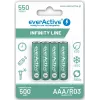 Akumulatorki AAA NiMH everActive EVHRL03-550 1.2V 550mAh, 4 szt.