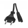 Przewód zasilający Savio CL-100 Czarny 1,8 m IEC Typ E (3,4 mm, 3,1 mm) IEC C7