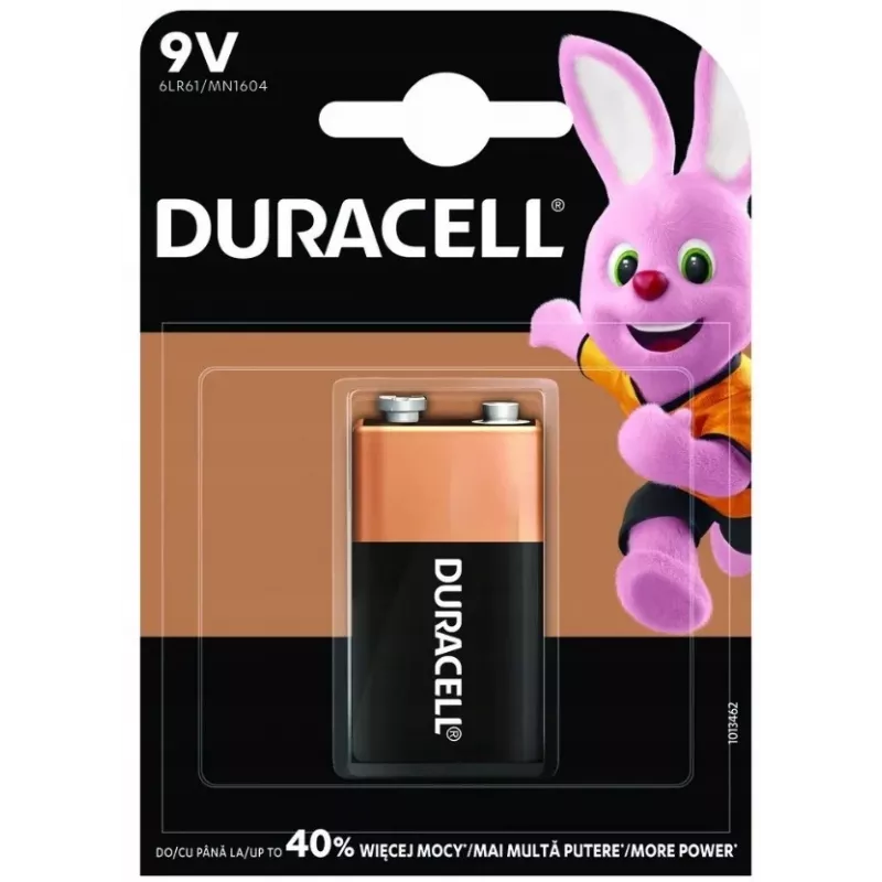 Bateria Duracell 9V 1 szt. 9VDUR BT0009