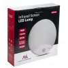 Lampa ścienna LED MACLEAN MCE357W z czujnikiem ruchu IR, biała, zewnętrzna/wewnętrzna