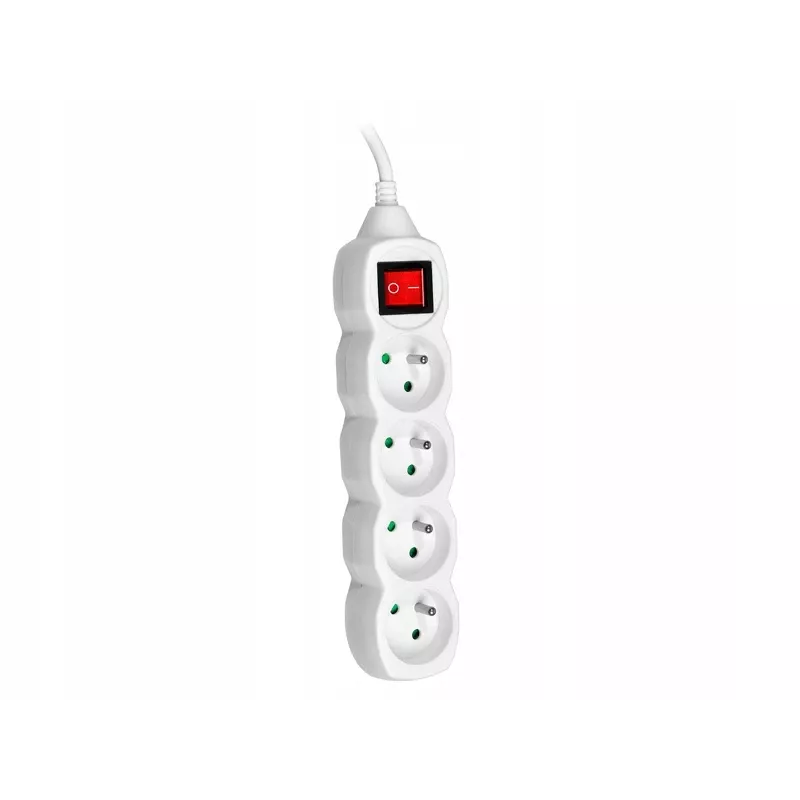 PowerWatch 3 m (4 gniazda) biały z wyłącznikiem