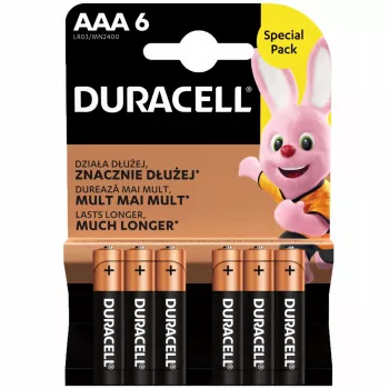 Bateria Duracell AAA R03 6 szt.