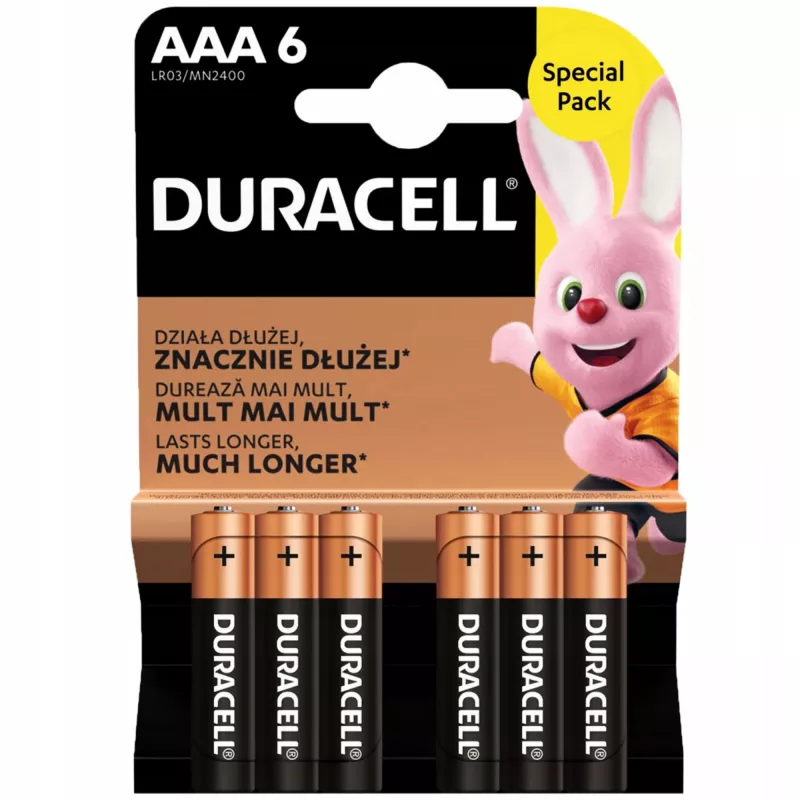 Bateria Duracell AAA R03 6 szt.