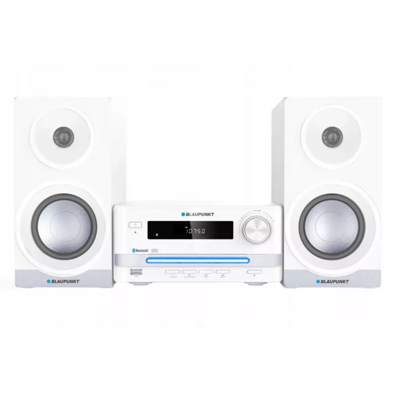 Mikrosystem audio do domu BLAUPUNKT MS16BT 15 W, CD/USB/MP3, Bluetooth, FM RDS, Biały